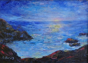 Coast Light oil painting by Carolyn Jarvis